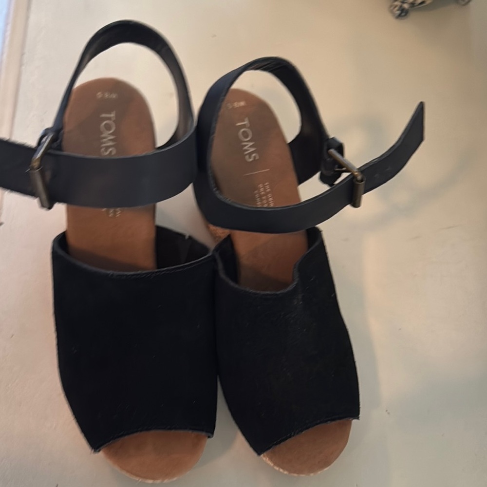 Toms Black Espadrilles Casual Shoes